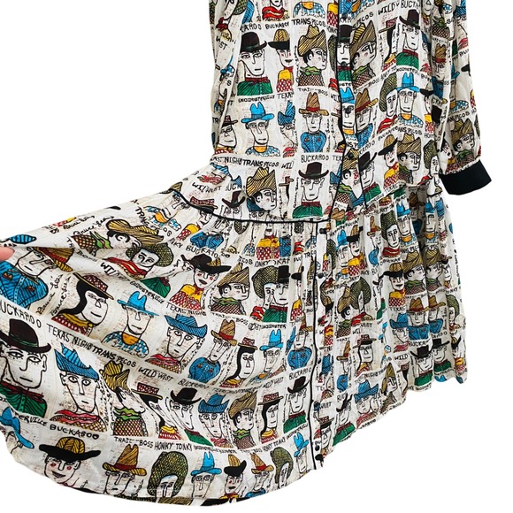 Double D Ranch RARE Cowpoke U Collaboration 2 PC Western Cowboy Skirt Set Sz XL - Picture 5 of 16